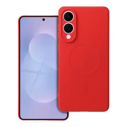 Forcell SILICONE MAG COVER case compatible with MagSafe for SAMSUNG S25 Edge red 303670