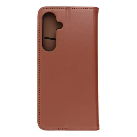 Forcell SMART PRO Book leather case for SAMSUNG S24 FE brown 608048