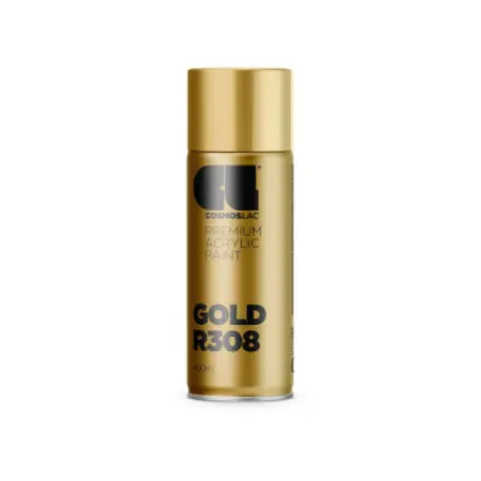Akrilátový zlatý sprej CL R308 400 ml COSMOSLAC 109308