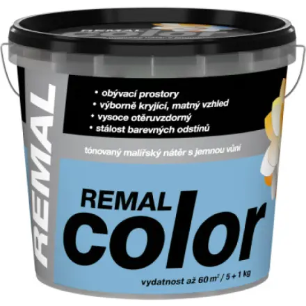 Skupina Barvy A Laky REMAL Color malířská barva na zeď Pomněnka, 5+1 kg