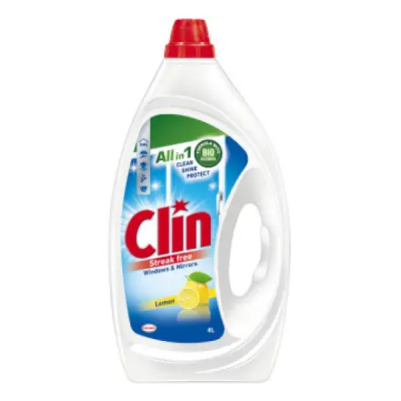Clin All in 1 - čisticí přípravek na okna a skleněné povrchy - citron, 4 l
