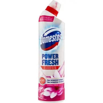 Domestos Power Fresh Total Hygiene dezinfekční WC gel Floral Fresh 700 ml