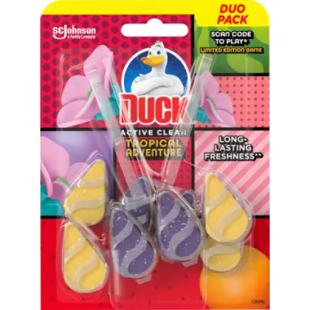 S.c.johnson Duck WC závěs Active Clean Tropical Adventure, 2× 38,6 g