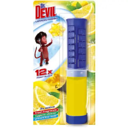 Tomil Dr. Devil 5v1 Point Block Clean Fresh, wc blok v tubě, na 12 použití, 75 ml