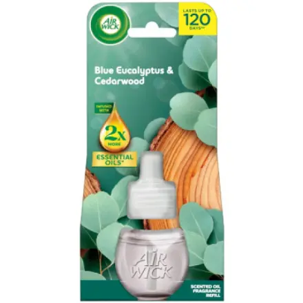 Air Wick Tekutá náplň do elektrického osvěžovače vzduchu Eukalyptus & cedrové dřevo 19 ml
