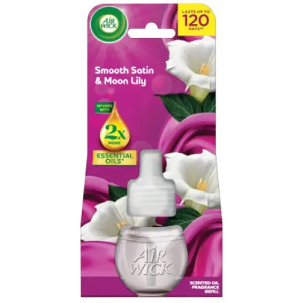 AIR WICK Osvěžovač vzduchu Electric náplň Jemný satén a Měsíční lilie 19 ml