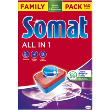 Henkel Somat tablety do myčky All in 1, 140 ks