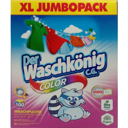 Waschkonig Waschkönig prací prášek Color, 100 praní, 6 kg