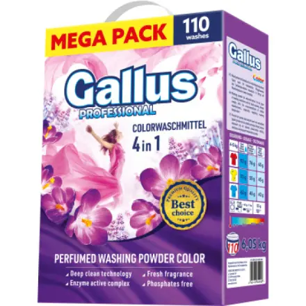 Prací prášek Gallus Color - 6,05 kg (110 dávek)