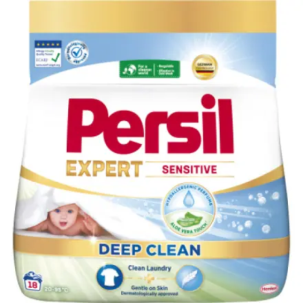Henkel Persil Sensitive prací prášek pro citlivou pokožku, 18 praní, 990 g