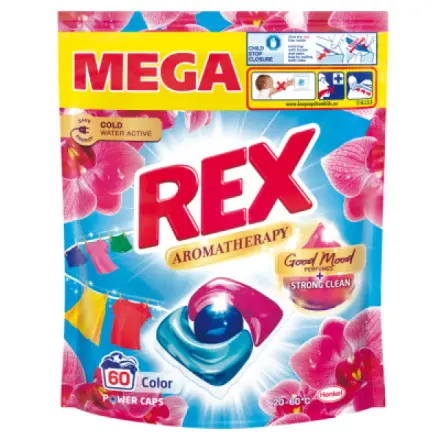 Henkel REX prací kapsle Aromatherapy Orchid Color 60 praní, 720g