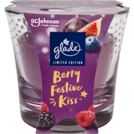 S.c.johnson Glade svíčka vonná Berry Festive Kiss, 112 g