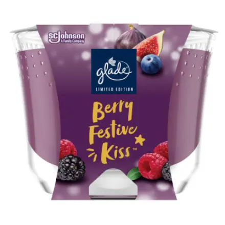 S.c.johnson Glade svíčka vonná Maxi Berry Festive Kiss, 204 g