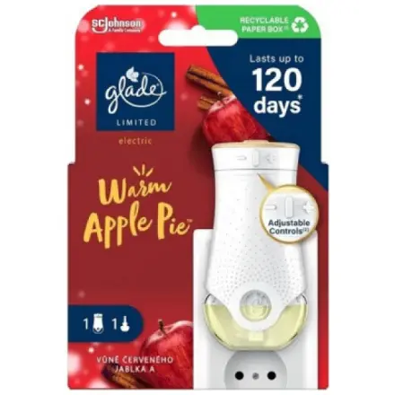 Glade osvěžovač vzduchu Electric Warm Apple Pie, 1 + 20 ml