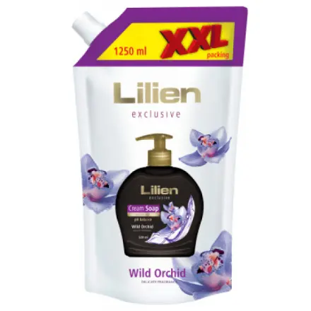 Lilien tekuté mýdlo krémové Wild Orchid XXL náplň, 1250 ml