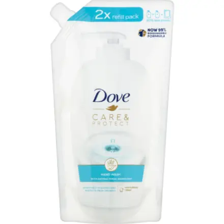 Dove Care & Protect antibakteriální tekuté mýdlo náhradní náplň 500 ml