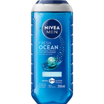 Beiersdorf Nivea Men Fresh Ocean 3 v 1 Sprchový gel 250ml