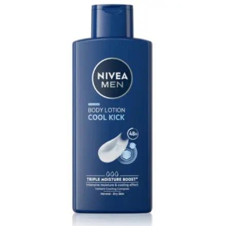 Beiersdorf Nivea Men Cool Kick tělové mléko s pumpičkou pro muže 400 ml