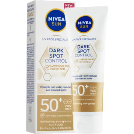Beiersdorf Nivea Sun OF 50+ Luminous630 pleťový krém na opalování, 40 ml