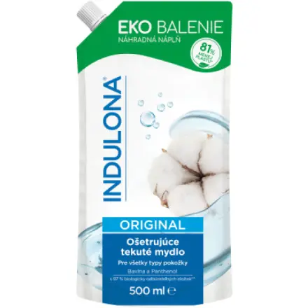 Saneca Pharmaceuticals Indulona tekuté mýdlo Original náplň, 500 ml