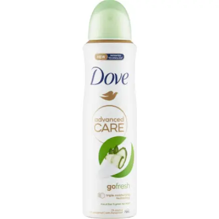 Unilever Dove Advanced Care Okurka antiperspirant ve spreji, 150 ml deospray
