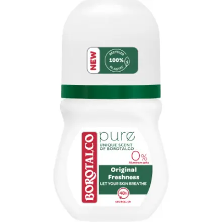 Borotalco Roll On Pure original deodorant kuličkový, 50 ml roll-on