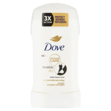 Unilever Dove tuhý antiperspirant Advanced Care Invisible Dry 50ml, deostick