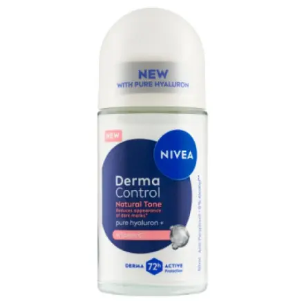Beiersdorf Nivea Derma Control Natural Tone Kuličkový antiperspirant 50ml roll-on