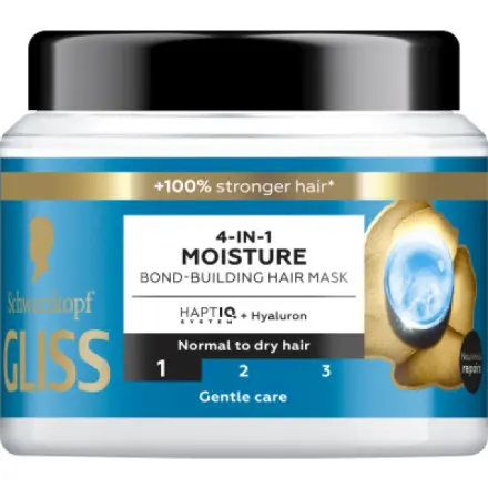 Henkel Schwarzkopf Gliss Aqua Revive hydratační maska 4v1 pro normální až suché vlasy, 400 ml