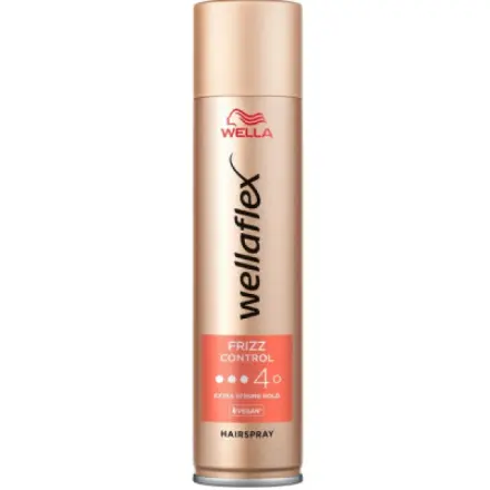 Wella Wellaflex Frizz Control lak na vlasy, fixace 4, 250 ml