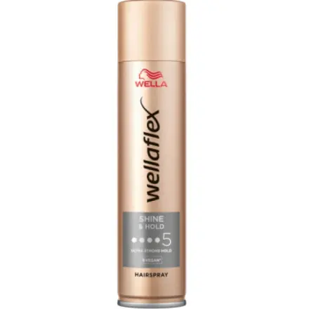 Wella Wellaflex Shine & Hold lak na vlasy, fixace 5, 400 ml