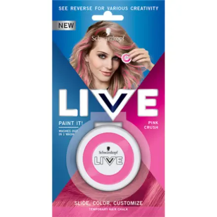 Henkel Schwarzkopf Live Paint It! smývatelná křída na vlasy Pink Crush 3,5 g