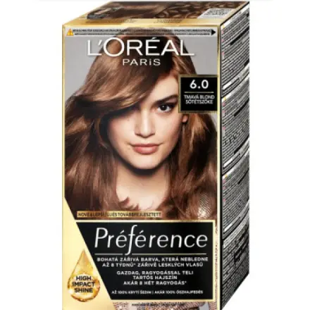 Loréal L'Oreál Paris Préférence barva na vlasy 6.0 tmavá blond