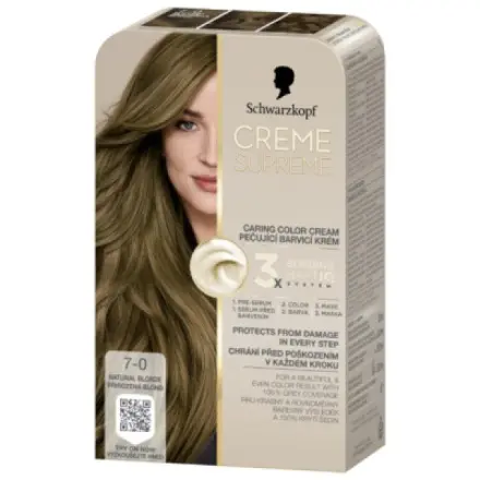 Schwarzkopf Barva na vlasy Creme Supreme 7-0 Přirozená blond