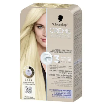 Henkel Schwarzkopf Creme Supreme barva na vlasy L1++ Etrémní zesvětlovač plus 60 ml
