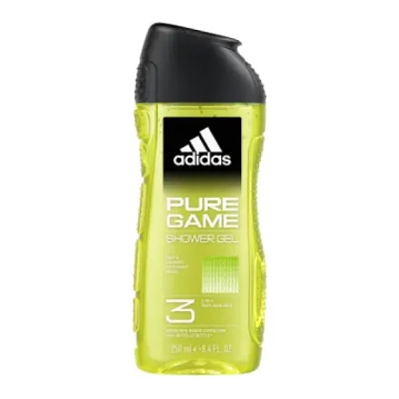 Adidas Pure Game Relaxing sprchový gel na tělo, tvář & vlasy 250 ml