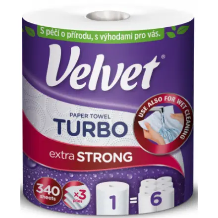 Velvet Turbo třívrstvé 340 útržků 75,82 m