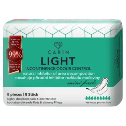 Carin Inkontinenční vložky Light Odour Control Mini 8 ks