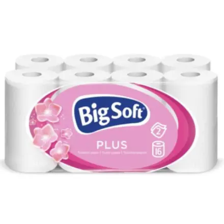 Moracell Big Soft Plus 2vrstvý toaletní papír, 16 rolí, 17,6 m role