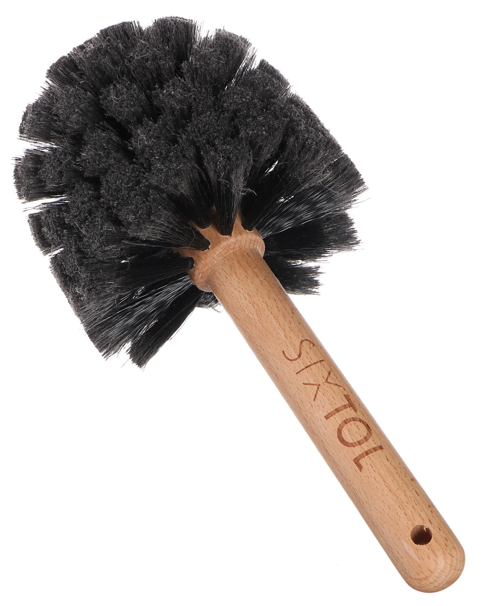 Sixtol Kulatý kartáč pro čištění těla jízdního kola nebo motorky CAR DETAILING WOOD BRUSH 1