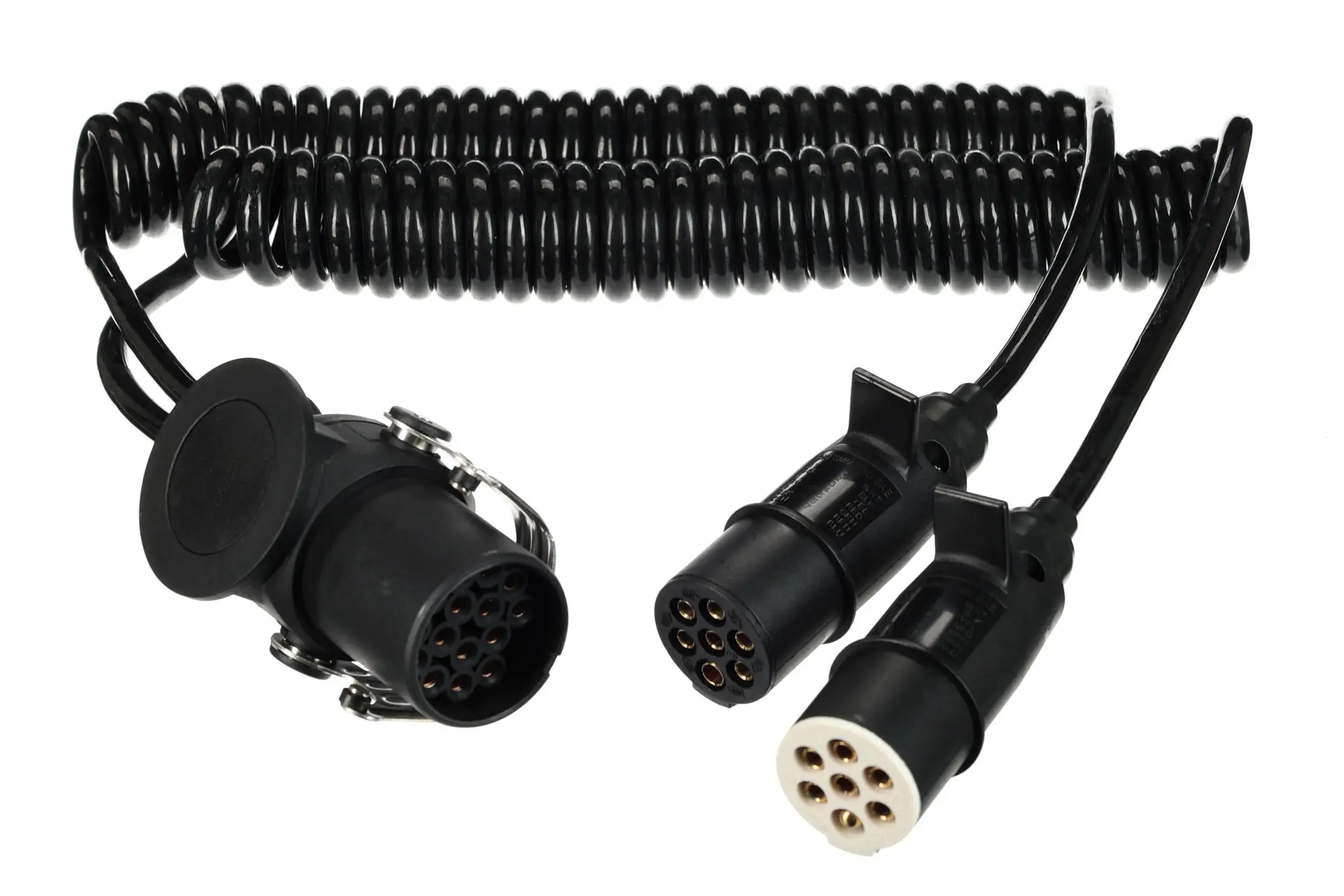 Sixtol Propojovací spirálový adaptér z 15pin na 2x 7pin zástrčku (S+N) TRAILER CABLE 9, 24V, 3,5m