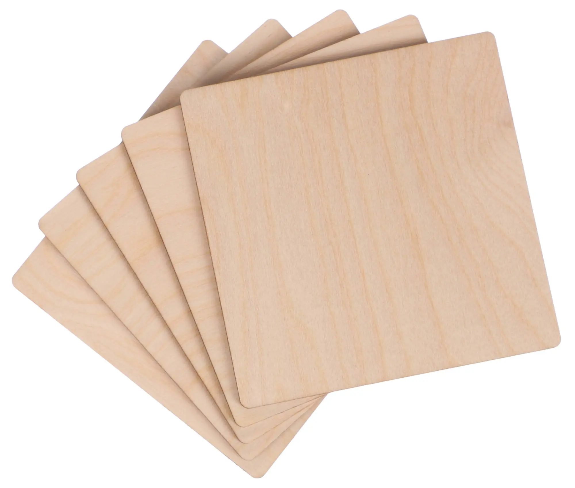 Sixtol Dřevěné destičky CREATIVE WOOD SET 5, 10 x 10 cm