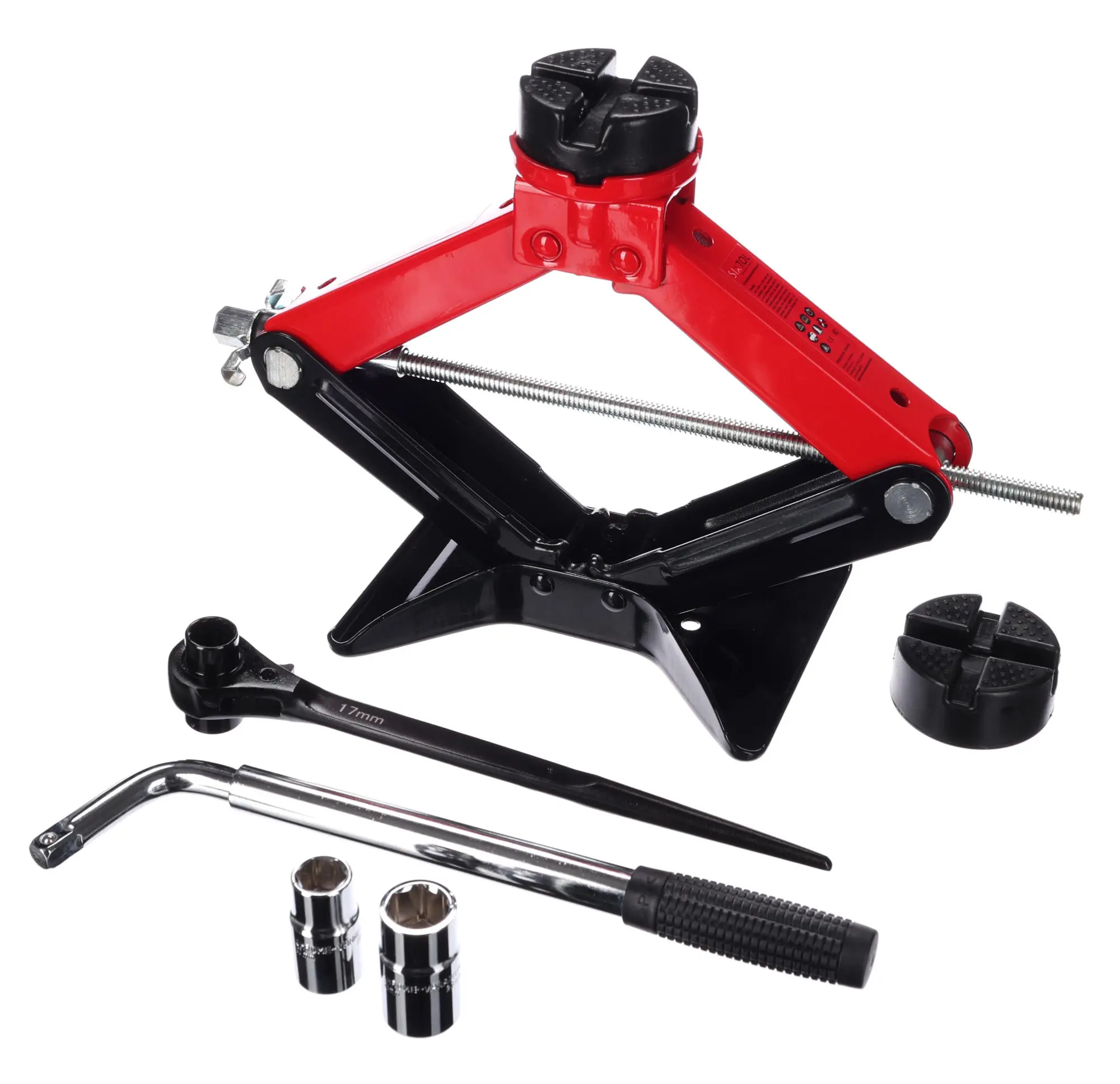 Sixtol Nůžkový zvedák s ráčnou SX SCISSOR JACK WIDE PAD 2,5T