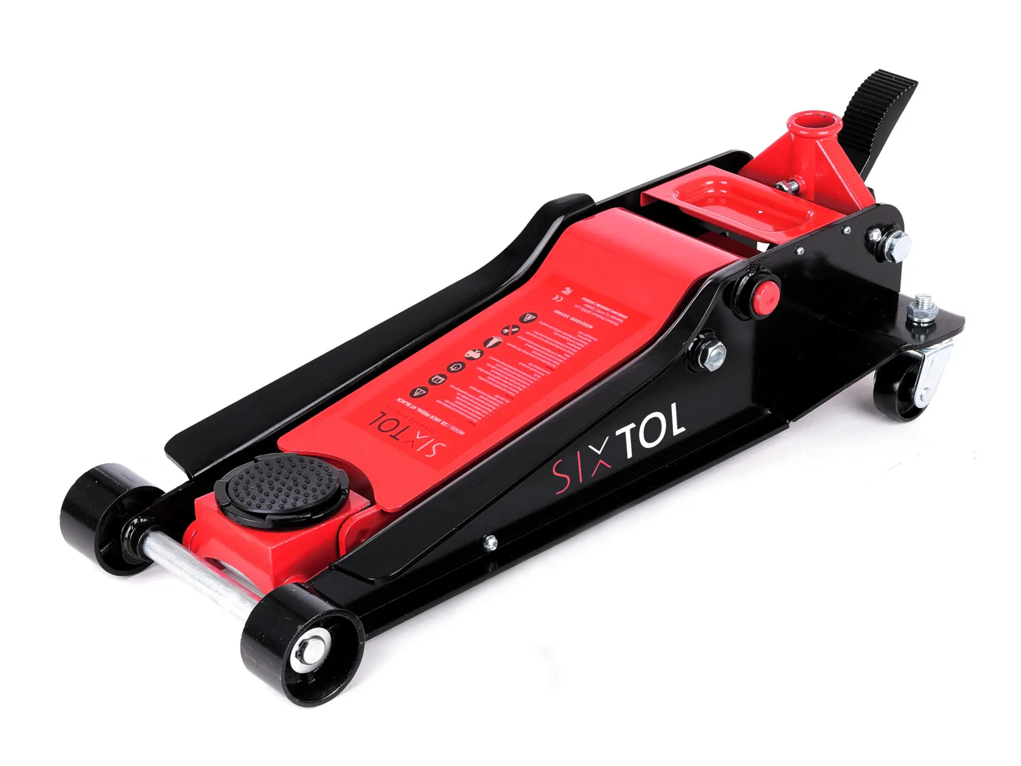 Sixtol Pojízdný hydraulický zvedák heavy-duty 4T nízkoprofilový, s pedálem SX JACK PEDAL 4T BLACK
