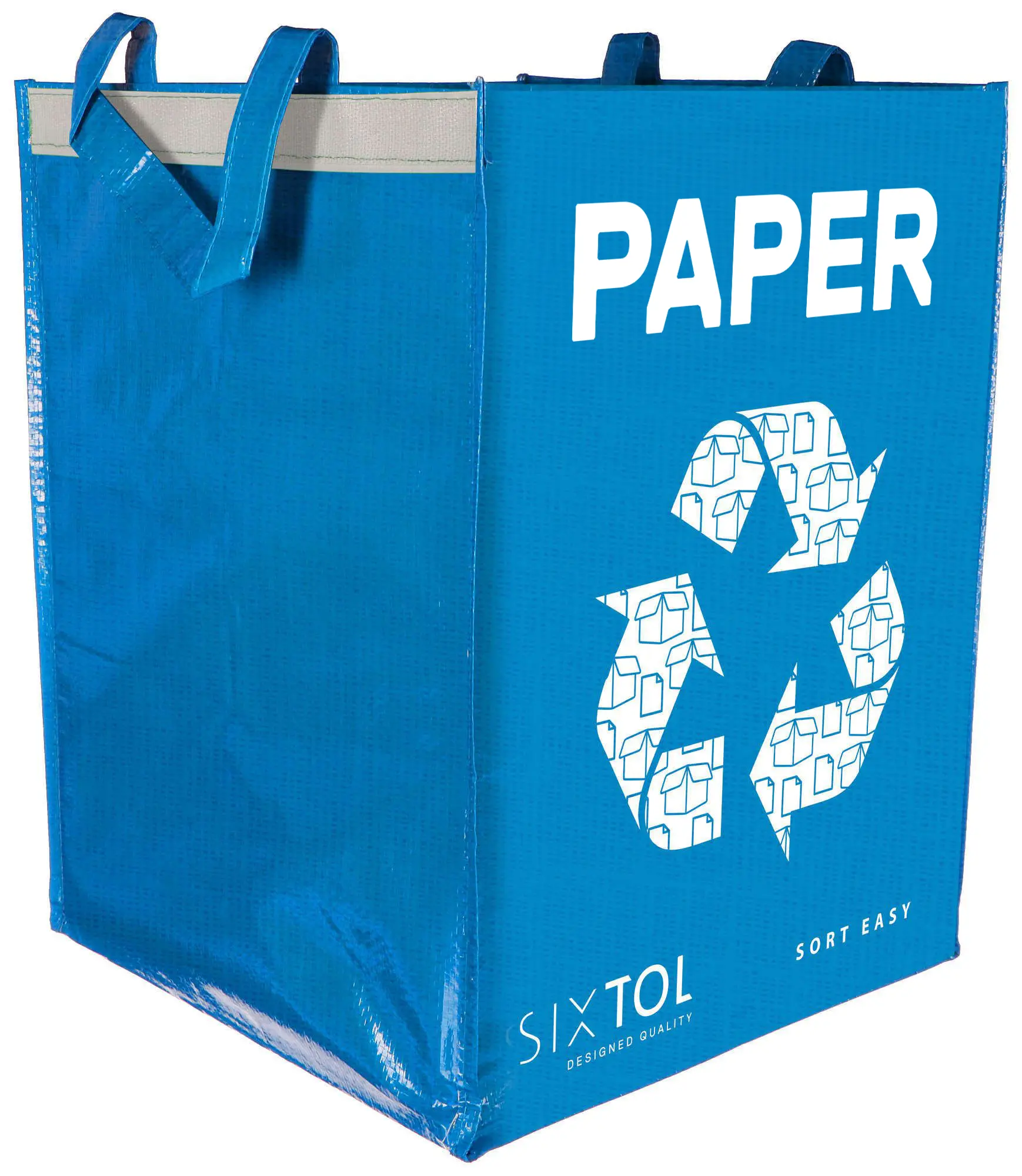Sixtol Taška na tříděný odpad SORT EASY PAPER EN, 30x30x40cm, 36l