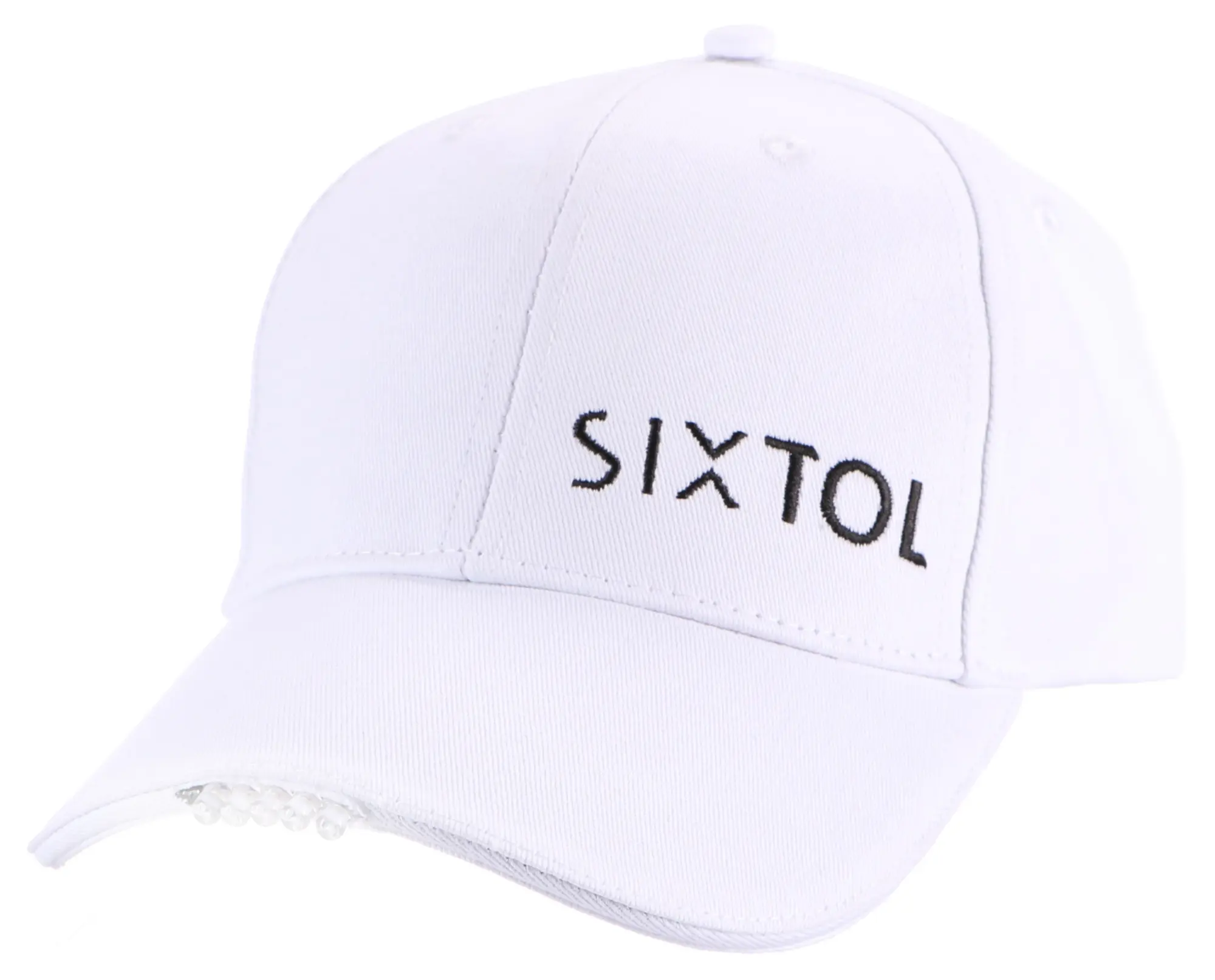 Sixtol Kšiltovka s LED světlem B-CAP 25lm, nabíjecí, USB, univerzální velikost, bílá