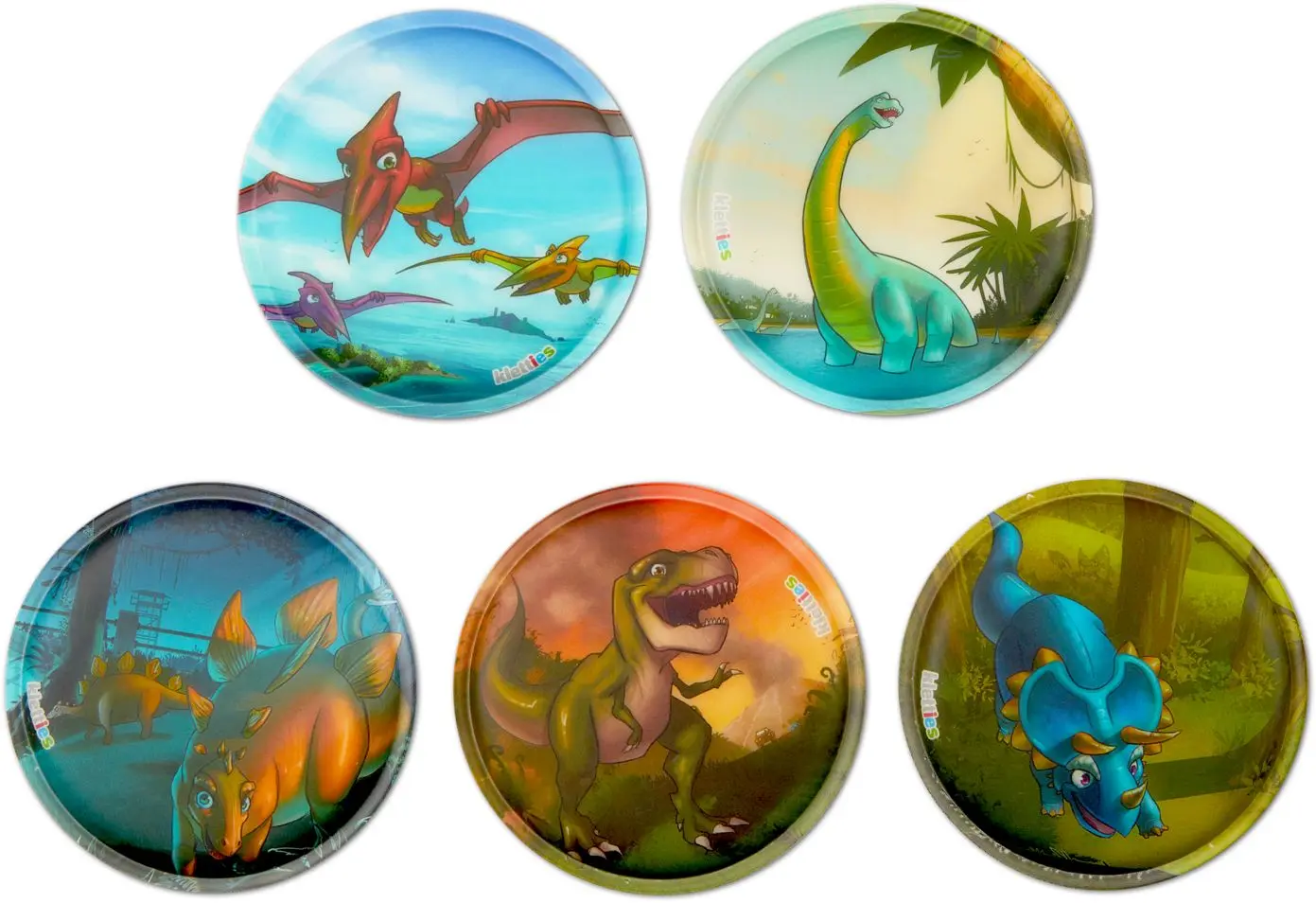 Sada ozdob na batoh Ergobag Kletties Set - Dinosaur Park uni