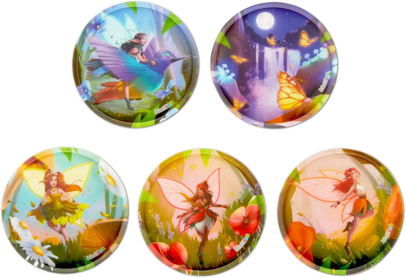 Sada ozdob na batoh Ergobag Klettie Set - Forest Fairies uni