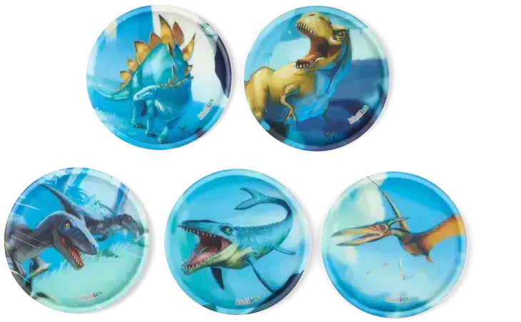 Sada ozdob na batoh Ergobag Kletties Set - Dinosaurs uni