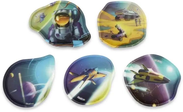 Sada ozdob na batoh Ergobag Contour Kletties Set - Sky Space uni